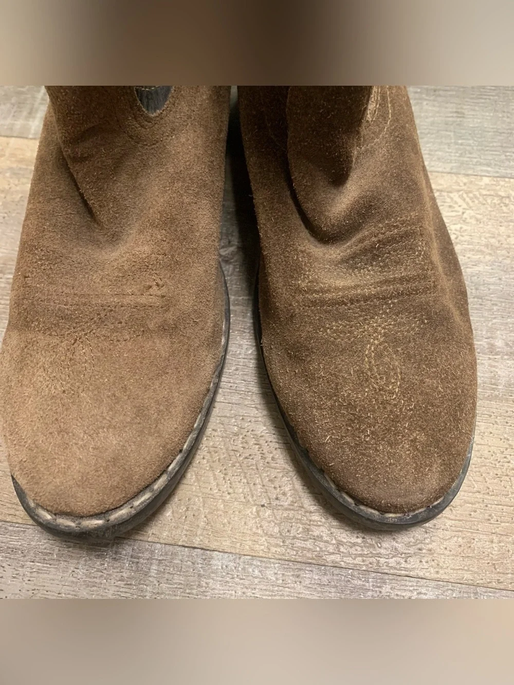 Masterson Boot Company Youth Size 3 Brown Leather Cowboy Boots Western Rodeo